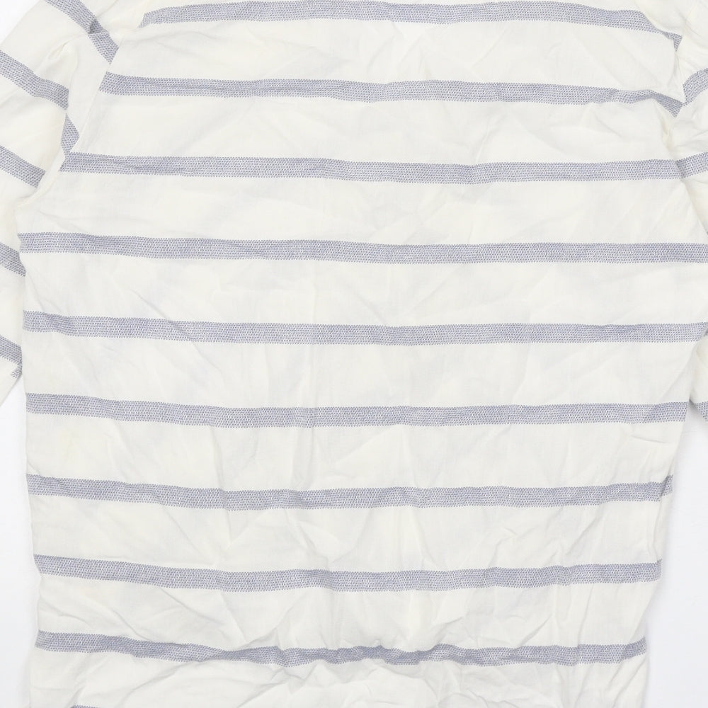 Womens UK Size 10 Paraphrase White Basic Blouse