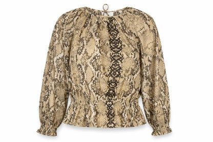 Womens UK Size 10 H&M Beige Basic Blouse
