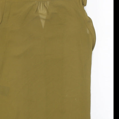 Womens UK Size 8 H&M Green Basic Tank