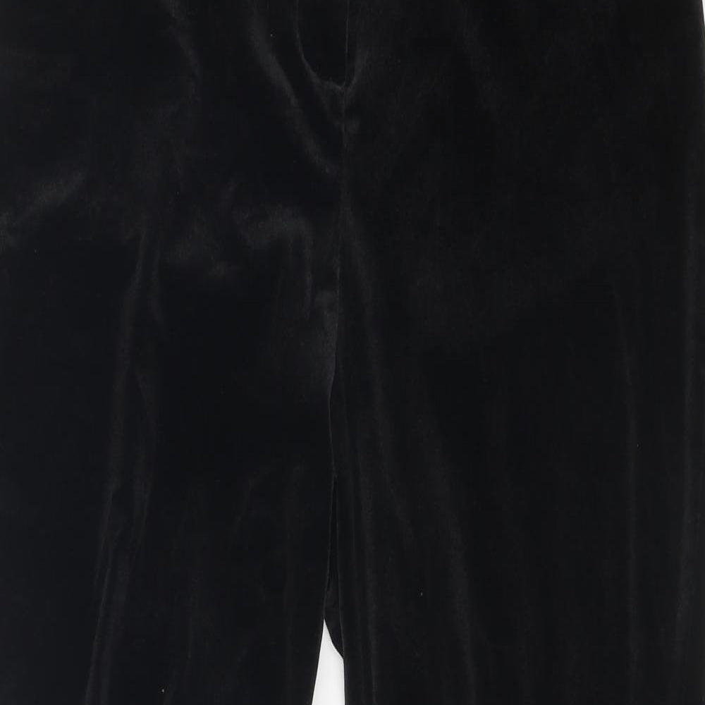 Missguided Womens Black Polyester Trousers Size 10 Regular Zip