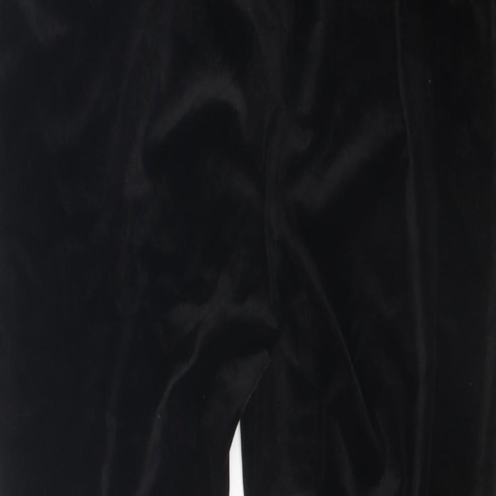 Missguided Womens Black Polyester Trousers Size 10 Regular Zip