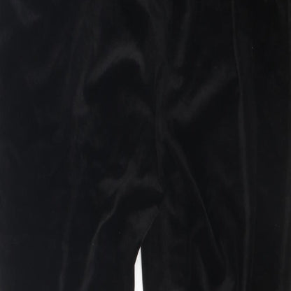 Missguided Womens Black Polyester Trousers Size 10 Regular Zip