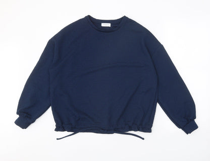 Womens UK Size S Papaya Blue Pullover Jumper