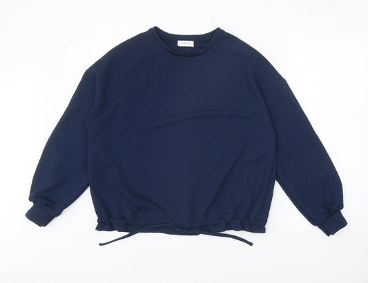 Womens UK Size S Papaya Blue Pullover Jumper
