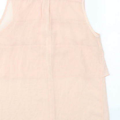 Womens UK Size 14 Dorothy Perkins Pink Basic Button-Up