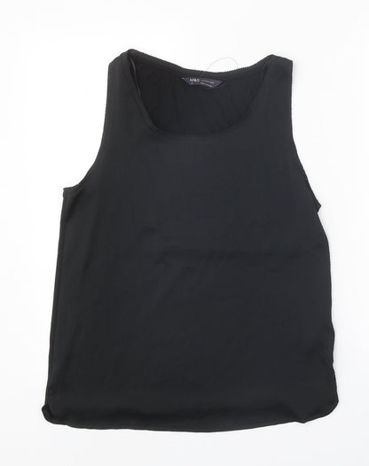 Womens UK Size 6 Marks and Spencer Black Basic Tank