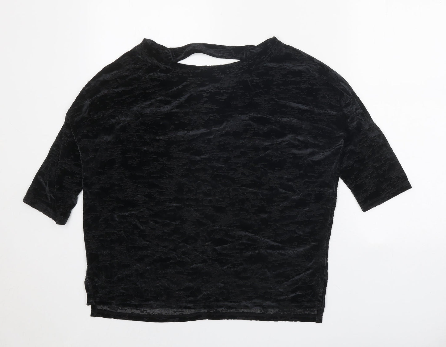 Womens UK Size 10 NEXT Black Basic Blouse