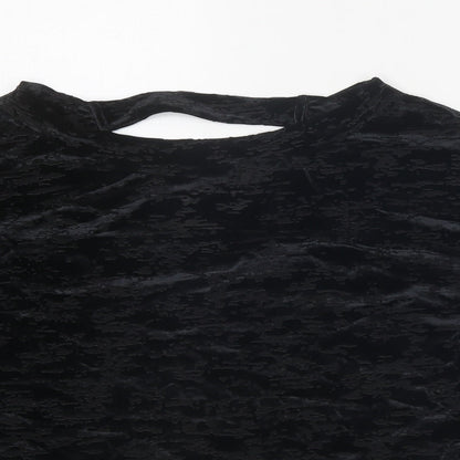 Womens UK Size 10 NEXT Black Basic Blouse