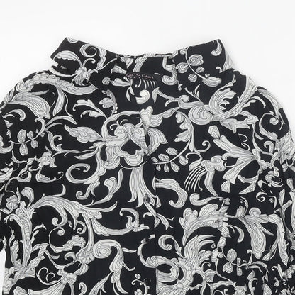 Womens UK Size L Violet & Claire Black Basic Button-Up
