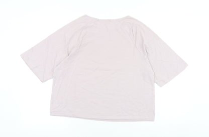 River Island Womens Pink 100% Cotton Basic T-Shirt Size S Round Neck - Chanceux