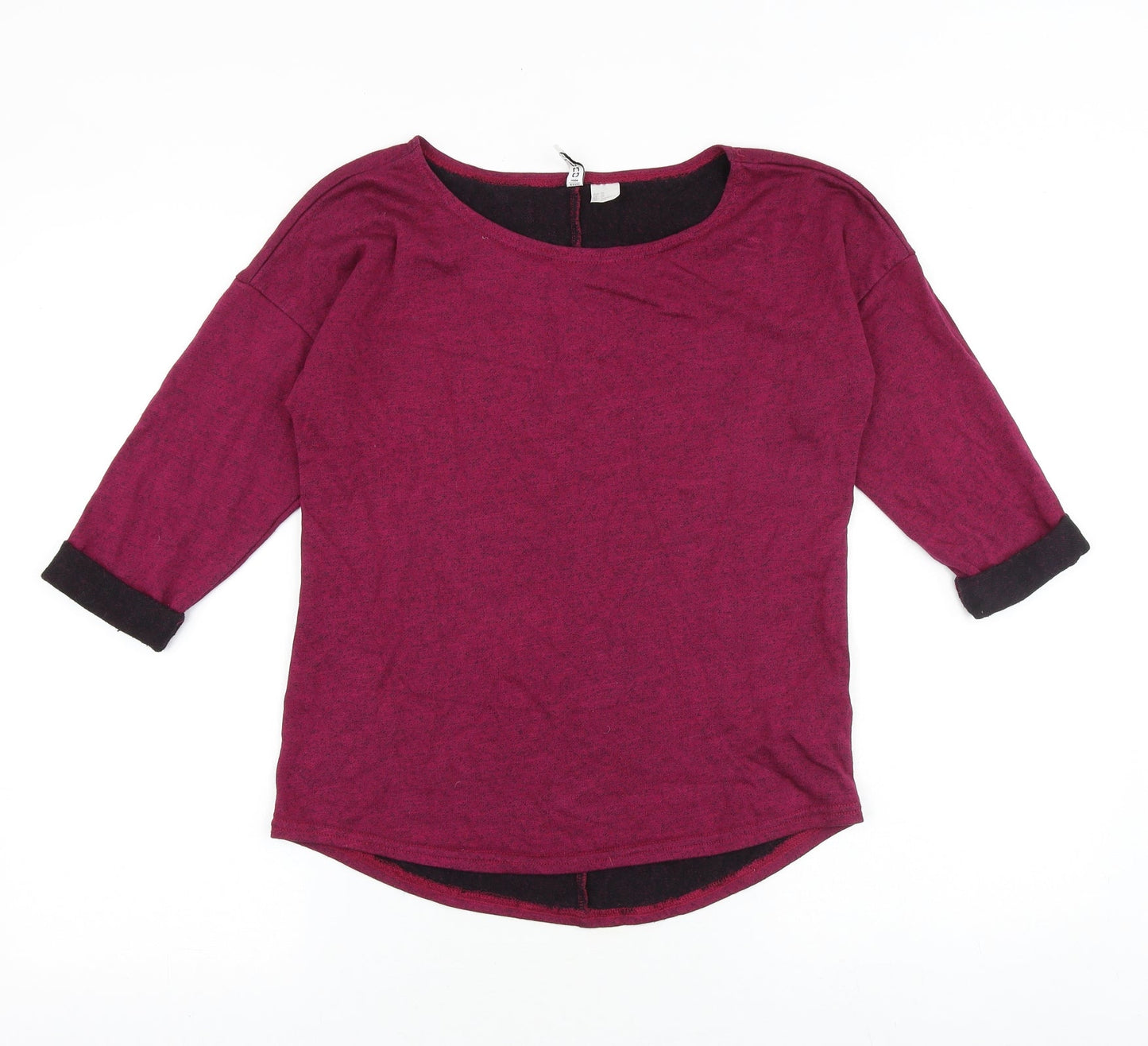 Womens UK Size M H&M Pink Basic Blouse