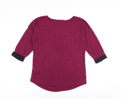 Womens UK Size M H&M Pink Basic Blouse