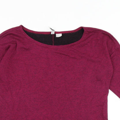 Womens UK Size M H&M Pink Basic Blouse