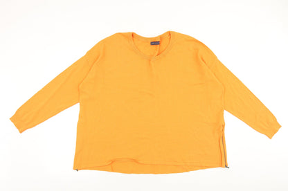 Womens UK Size 16 Marks and Spencer Orange Pullover Jumper