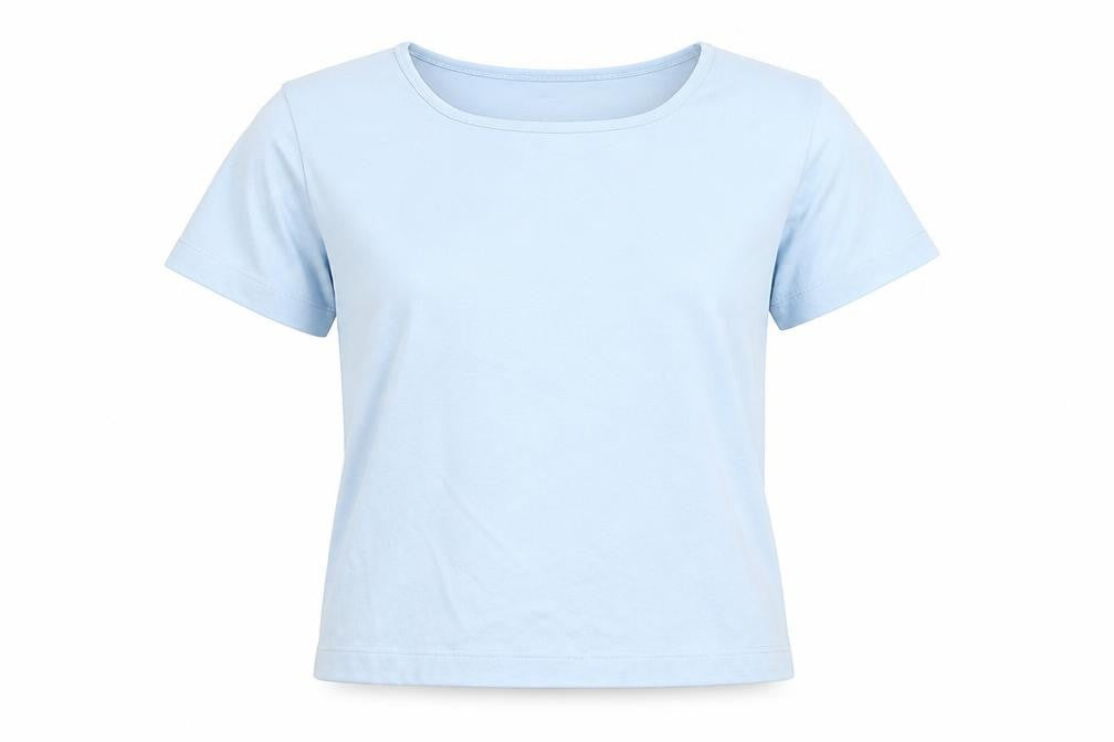 Womens UK Size M Littlewoods Blue Basic T-Shirt