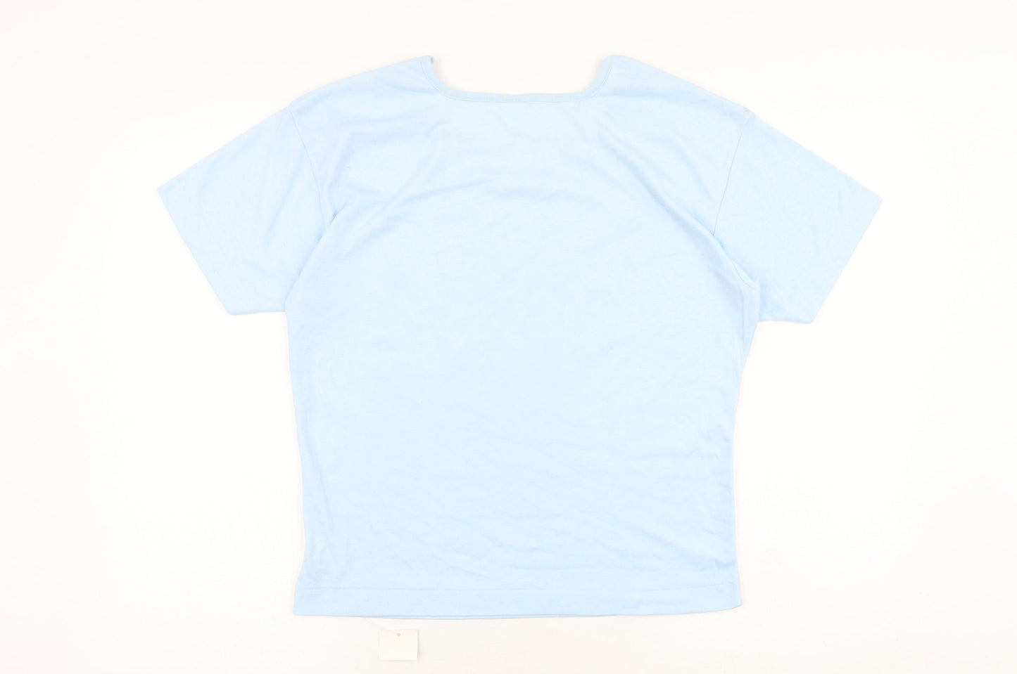 Womens UK Size M Littlewoods Blue Basic T-Shirt