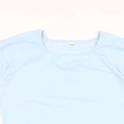 Womens UK Size M Littlewoods Blue Basic T-Shirt