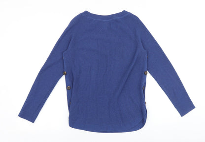 Womens UK Size 8 John Lewis Blue Pullover Jumper