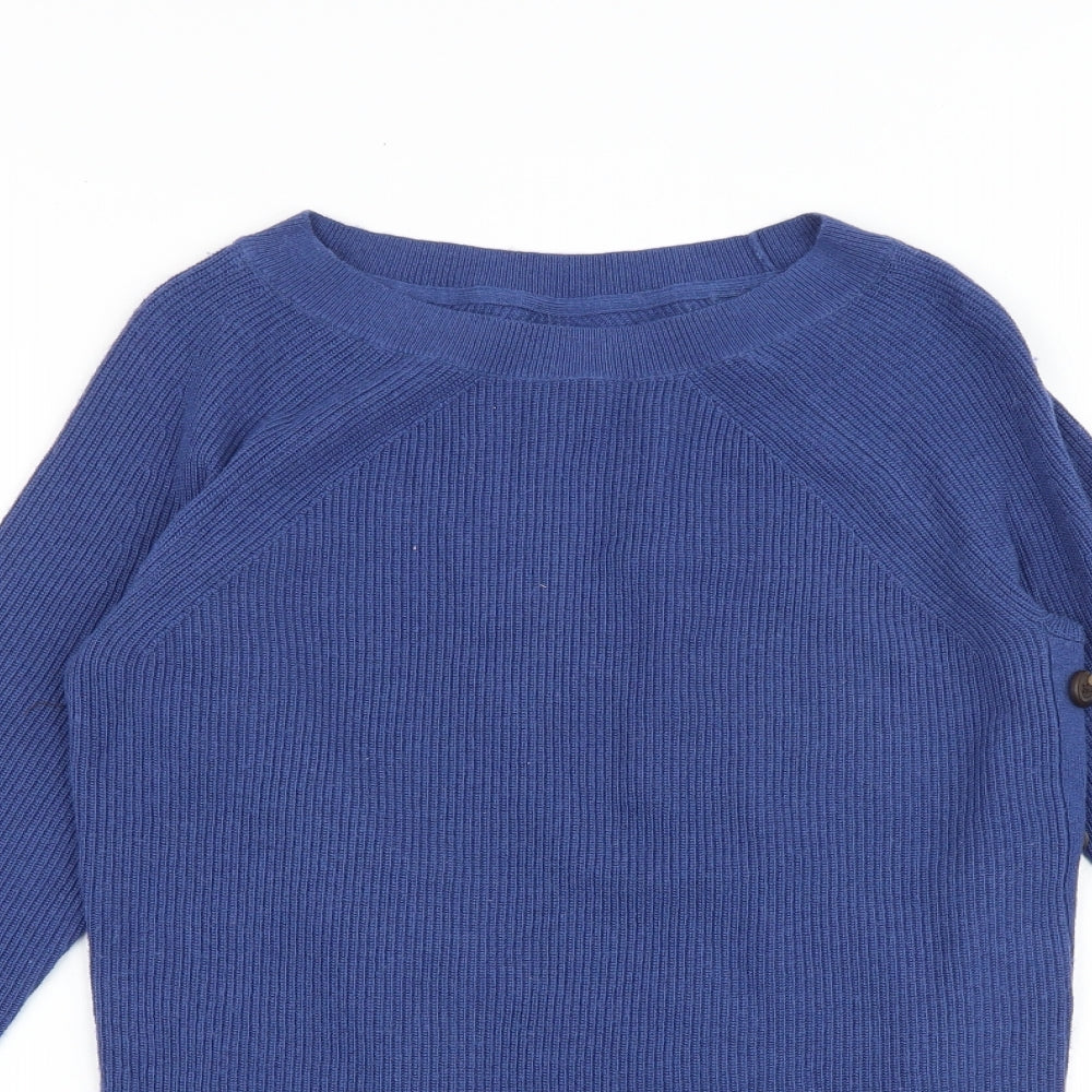 Womens UK Size 8 John Lewis Blue Pullover Jumper