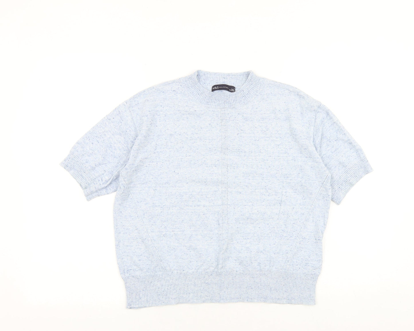 Womens UK Size S Marks and Spencer Blue Pullover Jumper