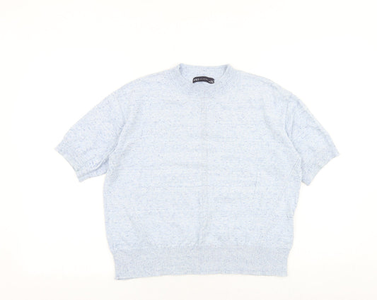 Womens UK Size S Marks and Spencer Blue Pullover Jumper