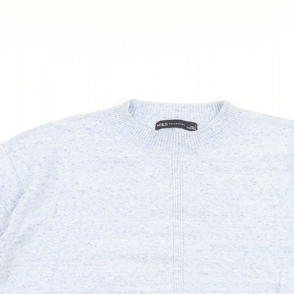 Womens UK Size S Marks and Spencer Blue Pullover Jumper
