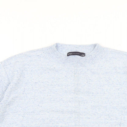 Womens UK Size S Marks and Spencer Blue Pullover Jumper