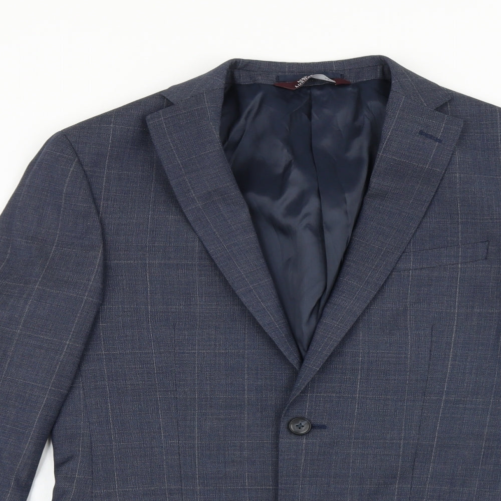Mens UK Size 36 Marks and Spencer Regular Blue Suit Jacket