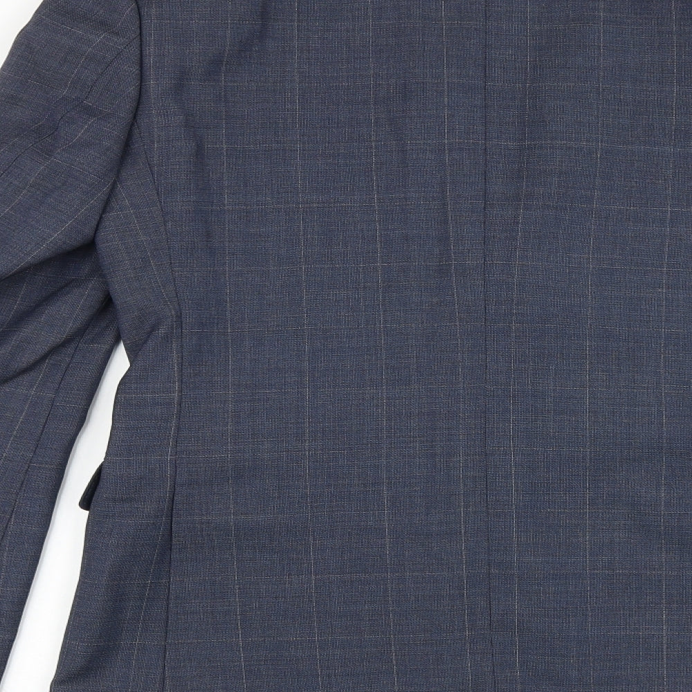 Mens UK Size 36 Marks and Spencer Regular Blue Suit Jacket