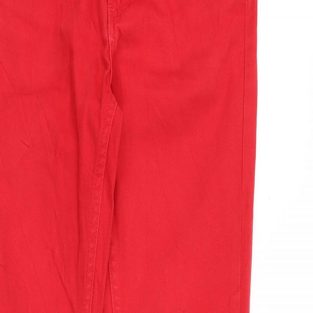 Blue Ridge Womens Red Cotton Skinny Jeans Size 28 in Regular Zip