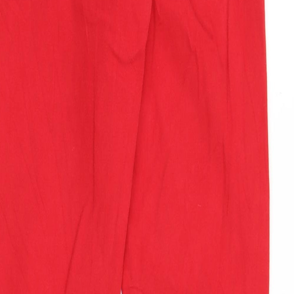 Blue Ridge Womens Red Cotton Skinny Jeans Size 28 in Regular Zip