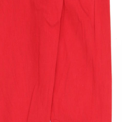 Blue Ridge Womens Red Cotton Skinny Jeans Size 28 in Regular Zip