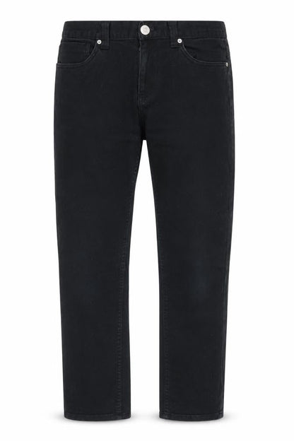 Mens UK Size 32 in Denim & Co. Regular Fit Straight Black Jeans
