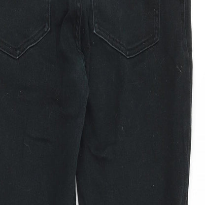 Denim & Co. Mens Black Cotton Straight Jeans Size 32 in Regular Zip