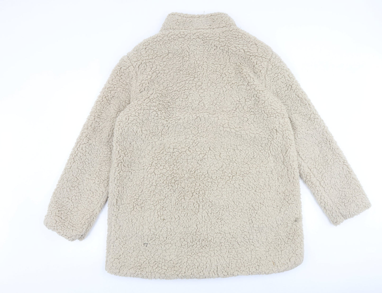 Anna De Lancay Womens Beige Jacket Size M Button