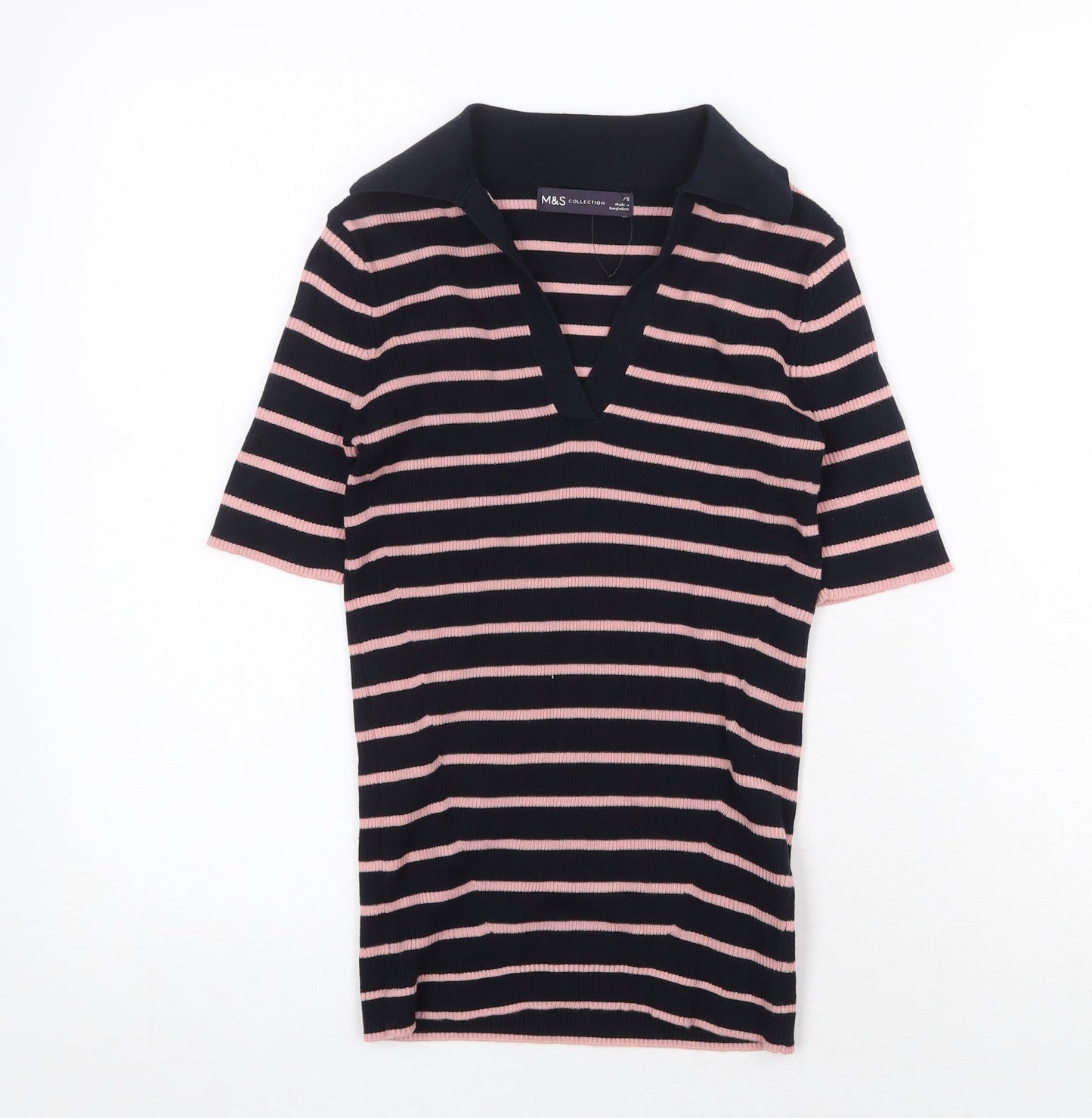 Womens UK Size XS Marks and Spencer Blue Basic T-Shirt