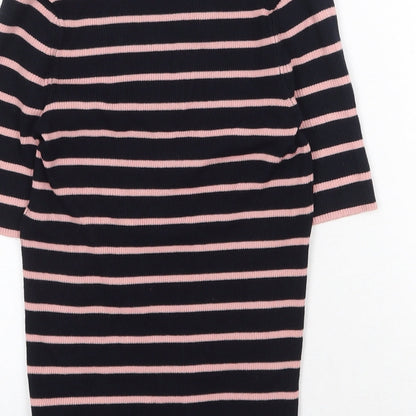 Womens UK Size XS Marks and Spencer Blue Basic T-Shirt