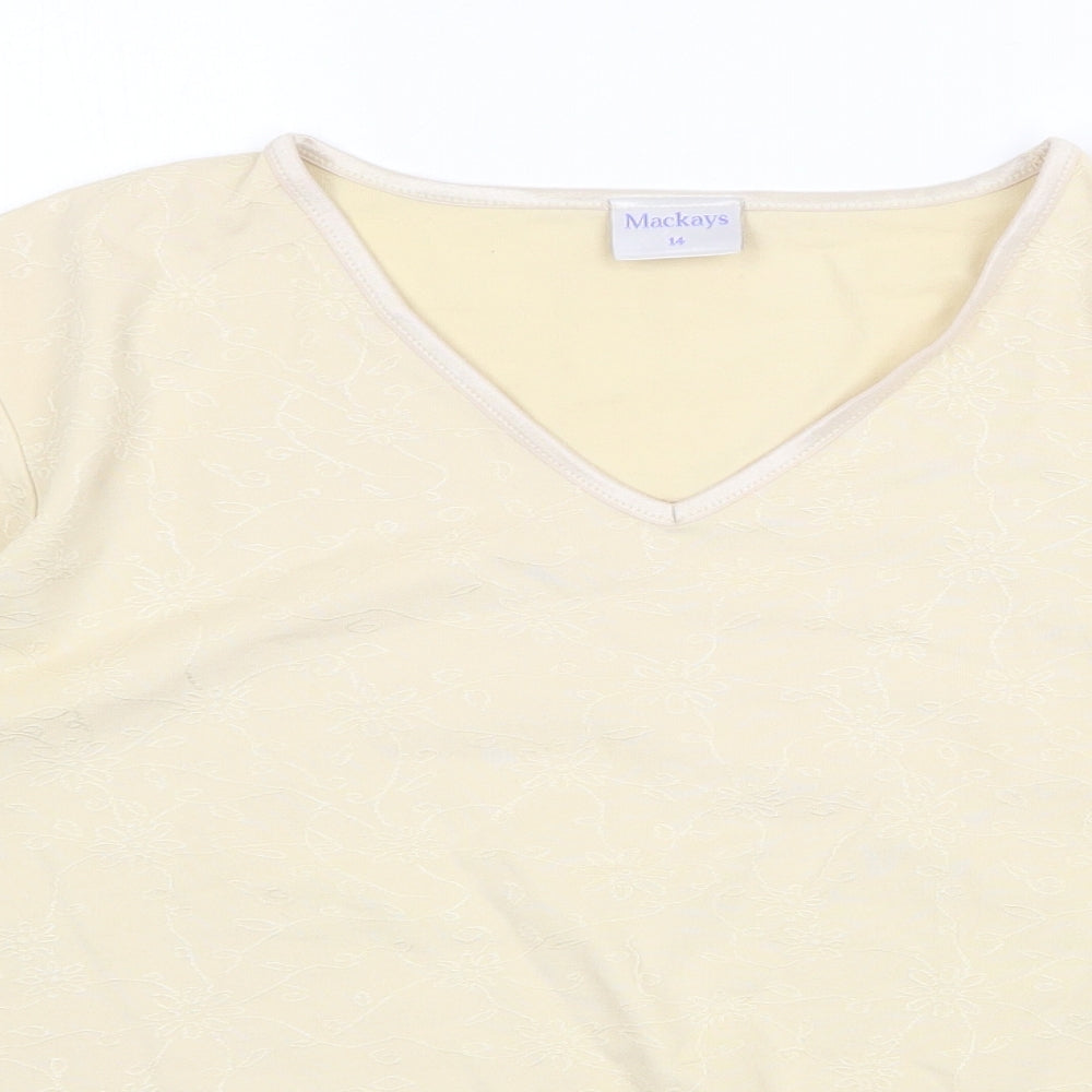 Womens UK Size 14 Mackays Yellow Pullover Jumper