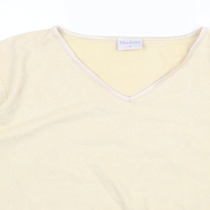 Womens UK Size 14 Mackays Yellow Pullover Jumper