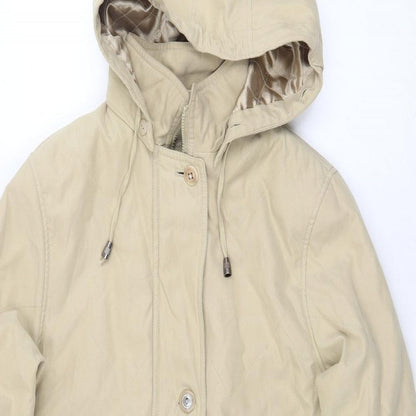 Womens UK Size 10 BHS Beige Overcoat