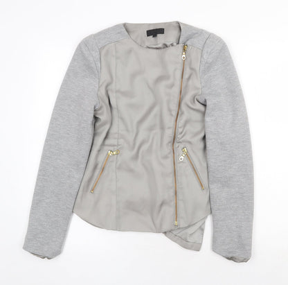 Snob Womens Green Jacket Size 8 Zip
