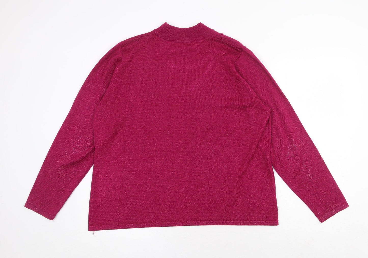 Womens UK Size L Bonmarché Pink Pullover Jumper
