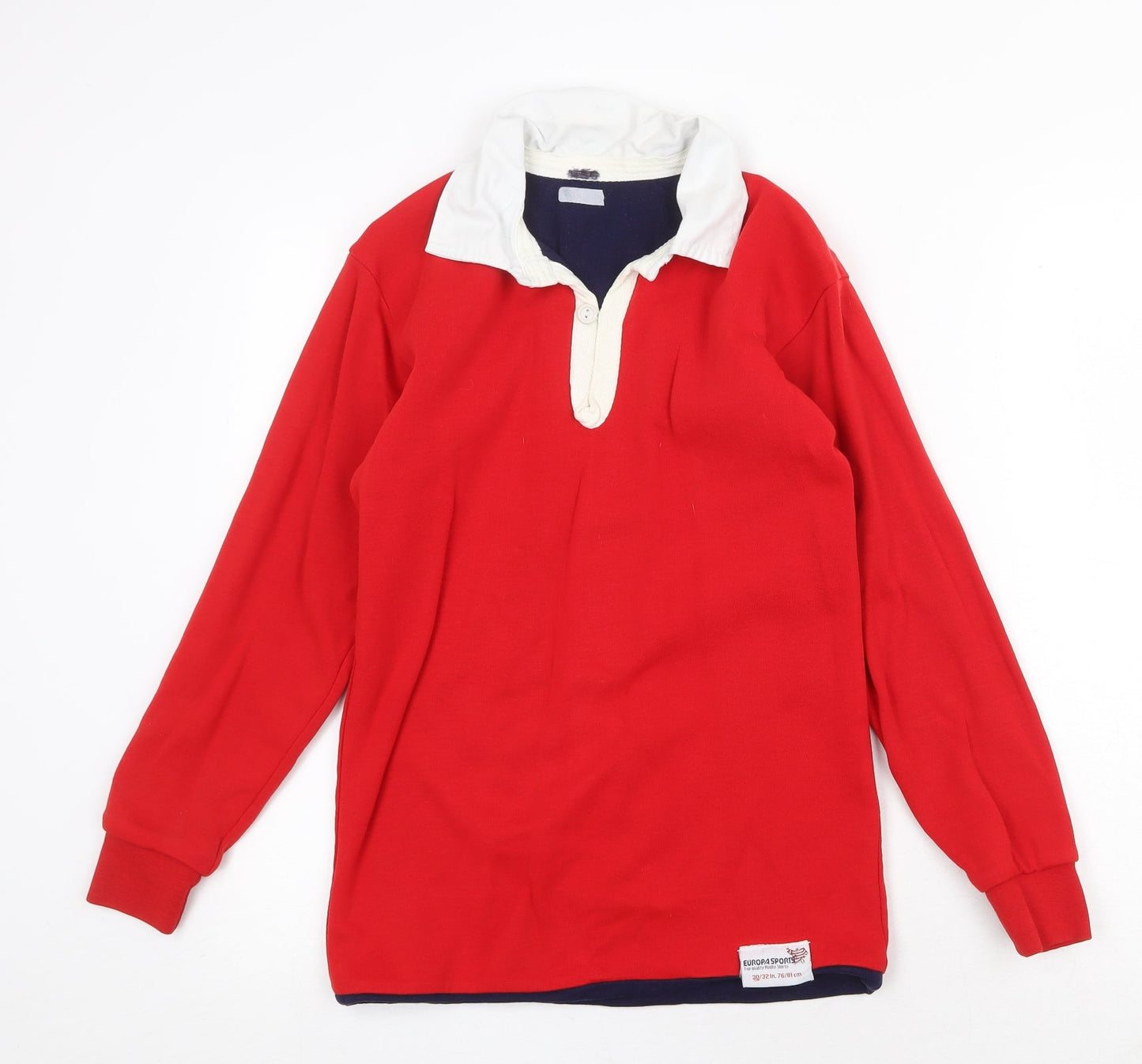 Europa Sports Mens Red Cotton Pullover Sweatshirt Size M