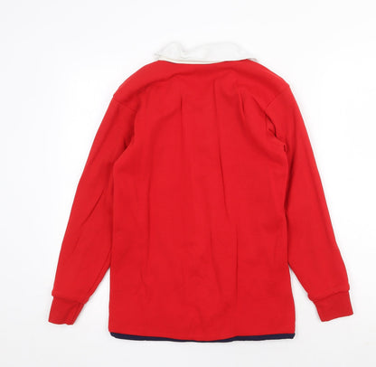 Europa Sports Mens Red Cotton Pullover Sweatshirt Size M