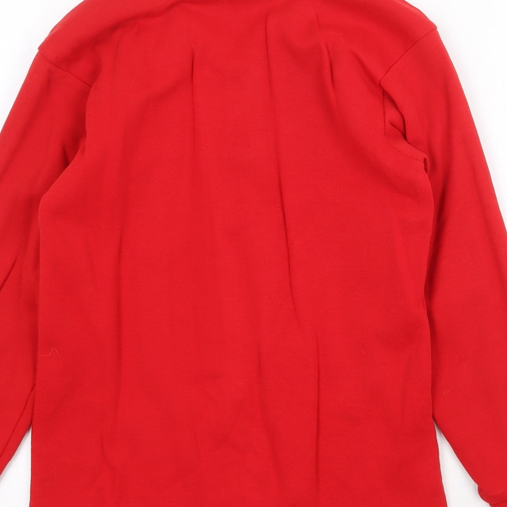 Europa Sports Mens Red Cotton Pullover Sweatshirt Size M