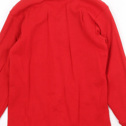 Europa Sports Mens Red Cotton Pullover Sweatshirt Size M