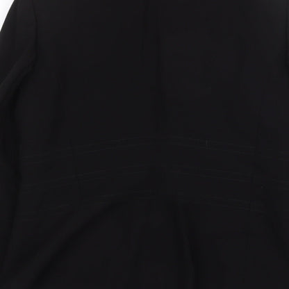 BHS Womens Black Polyester Jacket Suit Jacket Size 14