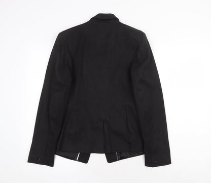 NEXT Womens Black Polyester Jacket Suit Jacket Size 12