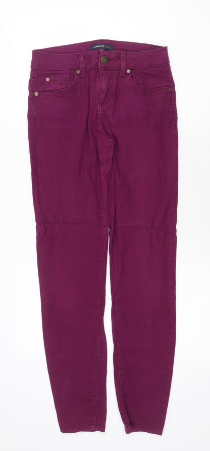 Womens UK Size 8 Marks and Spencer Regular Fit Skinny Purple Jeans