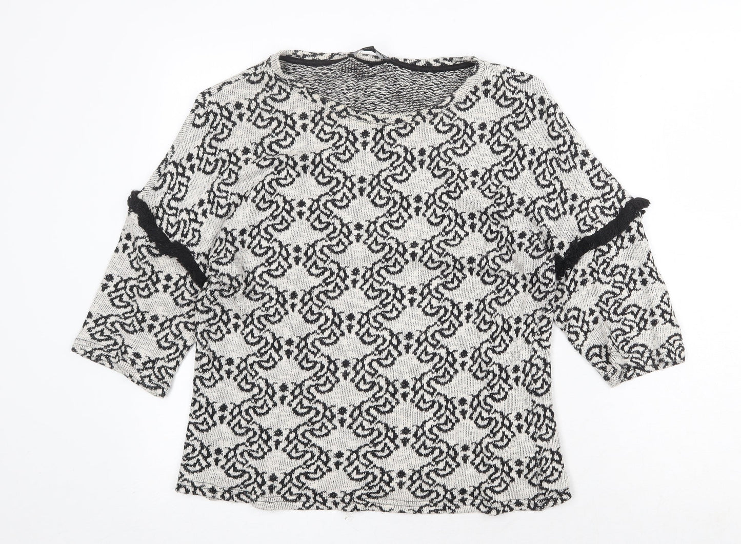 Womens UK Size M TALLY WEiJL Grey Pullover Jumper